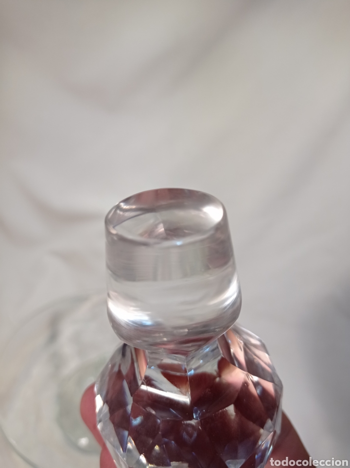 Antig&uuml;edades: BOTELLA DE CRISTAL PARA LICOR - Foto 6