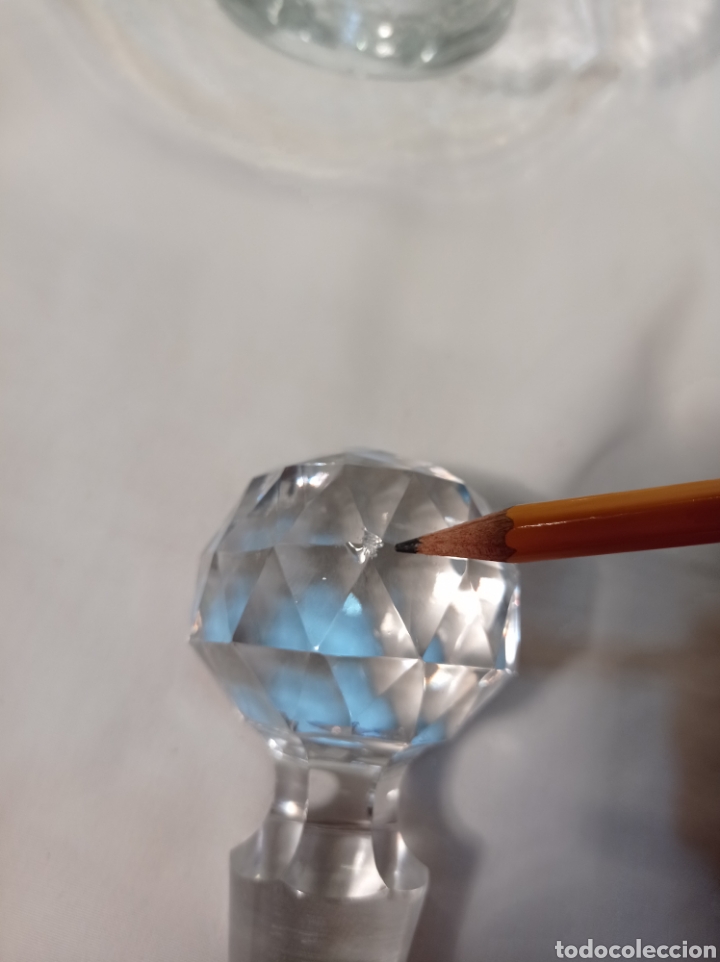 Antig&uuml;edades: BOTELLA DE CRISTAL PARA LICOR - Foto 7