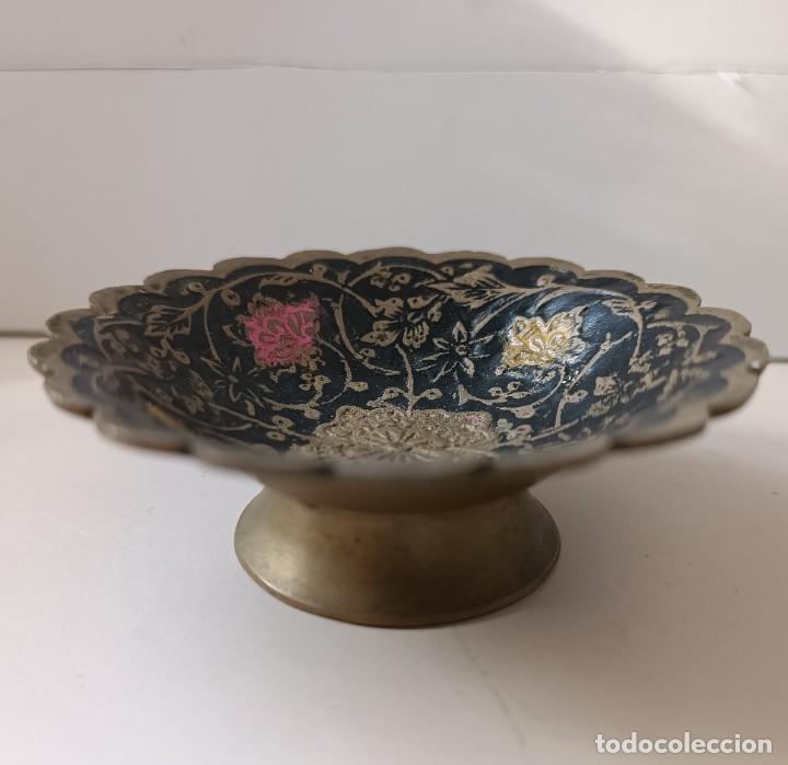 Antig&uuml;edades: RECIPIENTE ANTIGUO PEQUE&Ntilde;O DE LATON - Foto 1