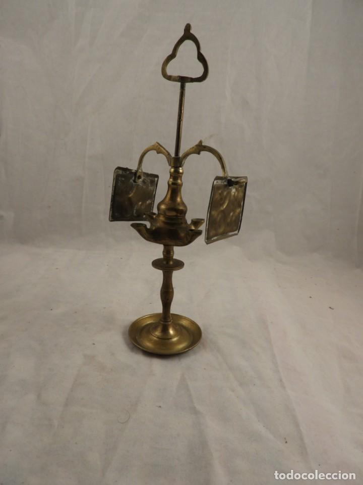 Antig&uuml;edades: VELON PEQUE&Ntilde;O DE BRONCE COMPLETO - Foto 4