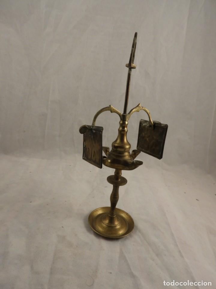 Antig&uuml;edades: VELON PEQUE&Ntilde;O DE BRONCE COMPLETO - Foto 5