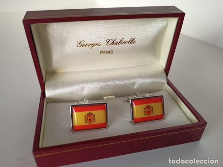 Antig&uuml;edades: Gemelos con bandera de Espa&ntilde;a - Foto 2