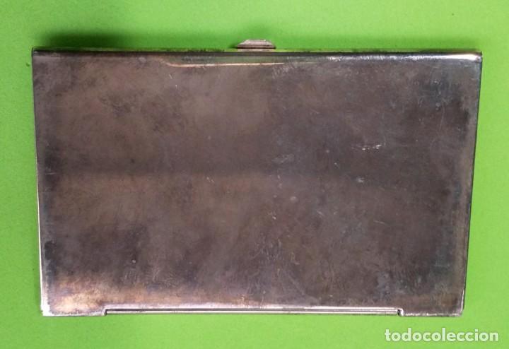 Antig&uuml;edades: PORTATARJETAS PLATEADO - Foto 2