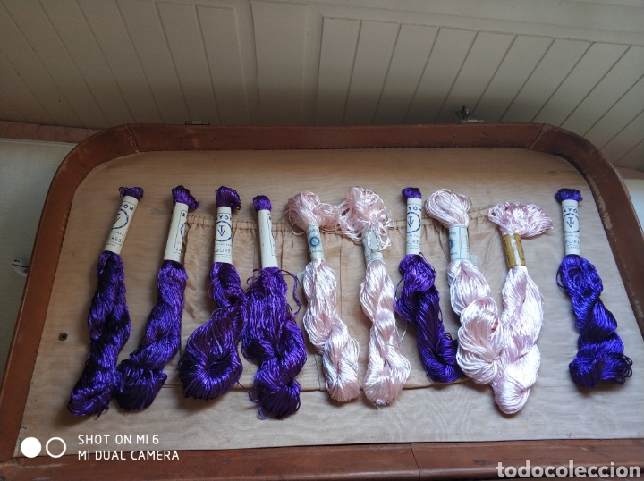 Antig&uuml;edades: Madejas de hilo a&ntilde;os 30 - Foto 1