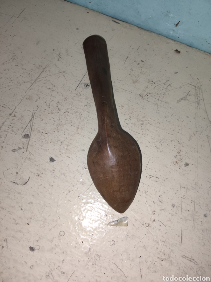 Antig&uuml;edades: Cuchara madera antigua - Foto 3
