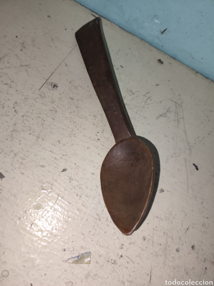 Antig&uuml;edades: Cuchara madera antigua - Foto 4