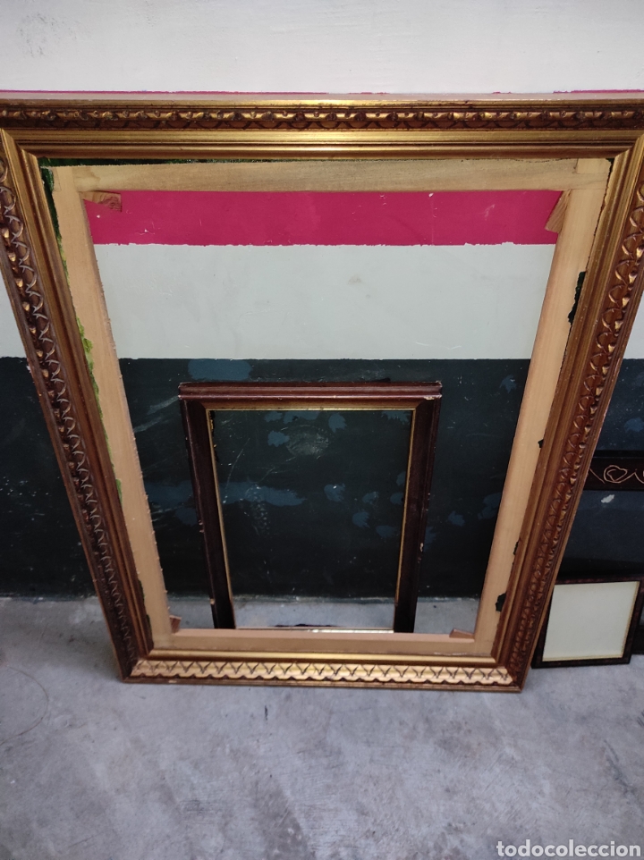 Antig&uuml;edades: Lote de Marcos de Madera - Cuadros - - Foto 9