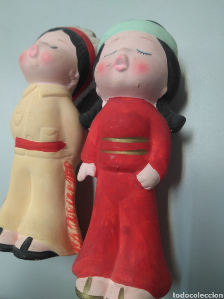 Antig&uuml;edades: 2 figuras pareja Indios - Foto 2