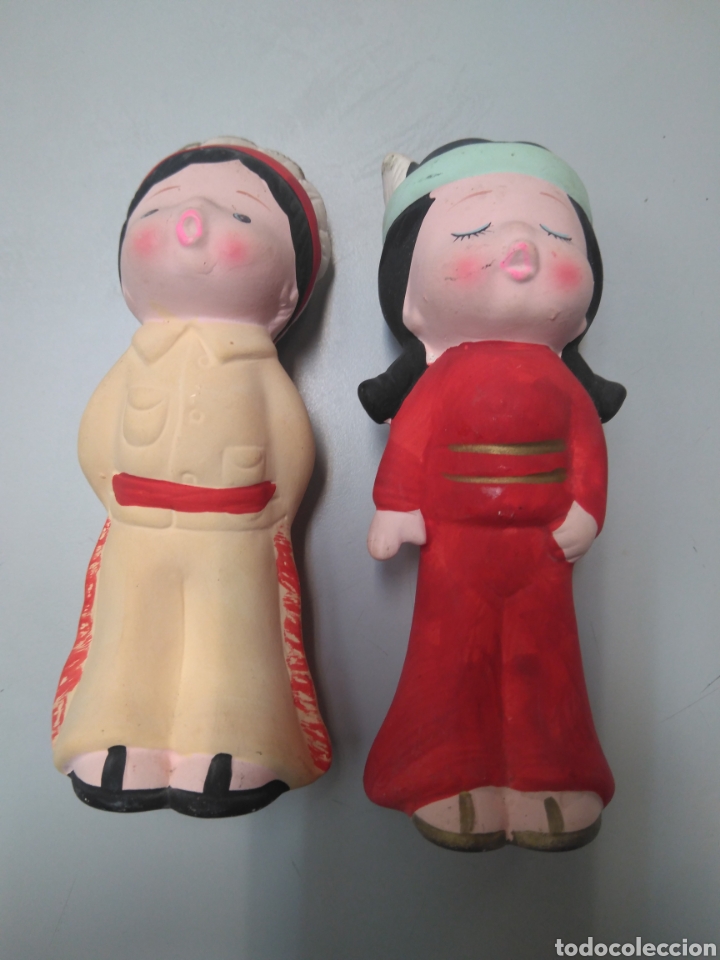 Antig&uuml;edades: 2 figuras pareja Indios - Foto 5