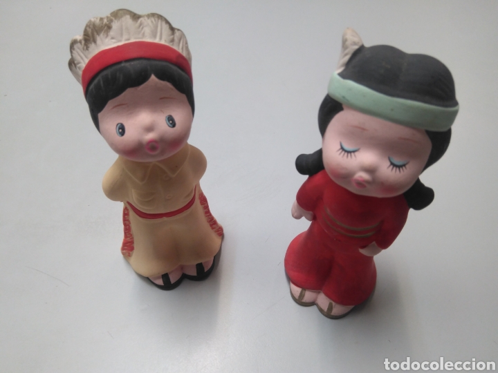 Antig&uuml;edades: 2 figuras pareja Indios - Foto 1