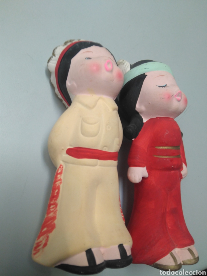 Antig&uuml;edades: 2 figuras pareja Indios - Foto 4