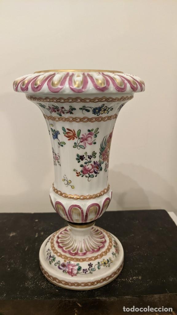 Antig&uuml;edades: FLORERO PORCELANA M PARIS - Foto 2