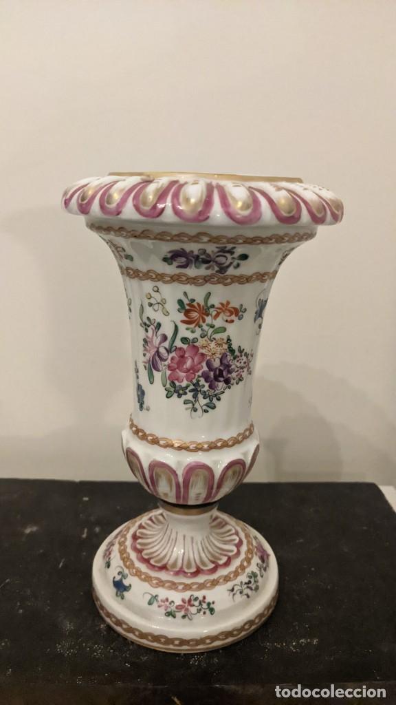 Antig&uuml;edades: FLORERO PORCELANA M PARIS - Foto 3