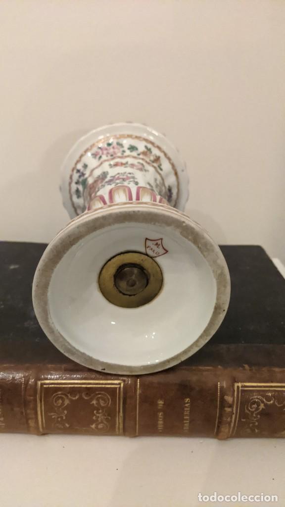 Antig&uuml;edades: FLORERO PORCELANA M PARIS - Foto 6