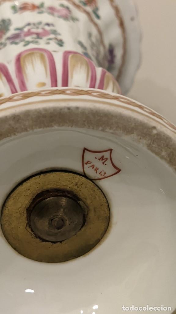 Antig&uuml;edades: FLORERO PORCELANA M PARIS - Foto 7