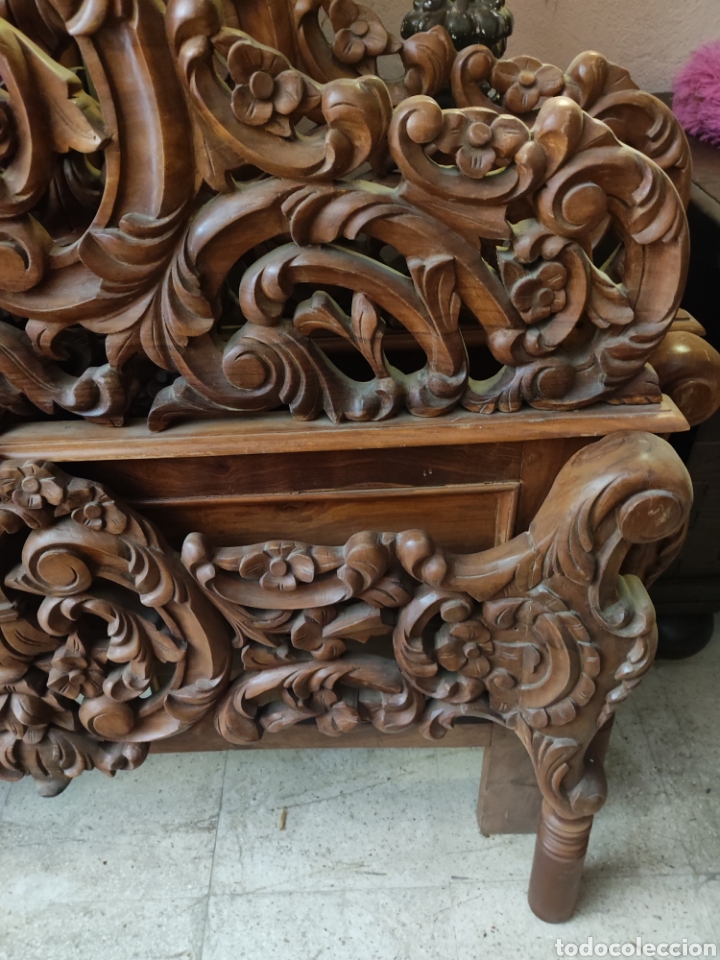 Antig&uuml;edades: Cama tallada - Foto 2