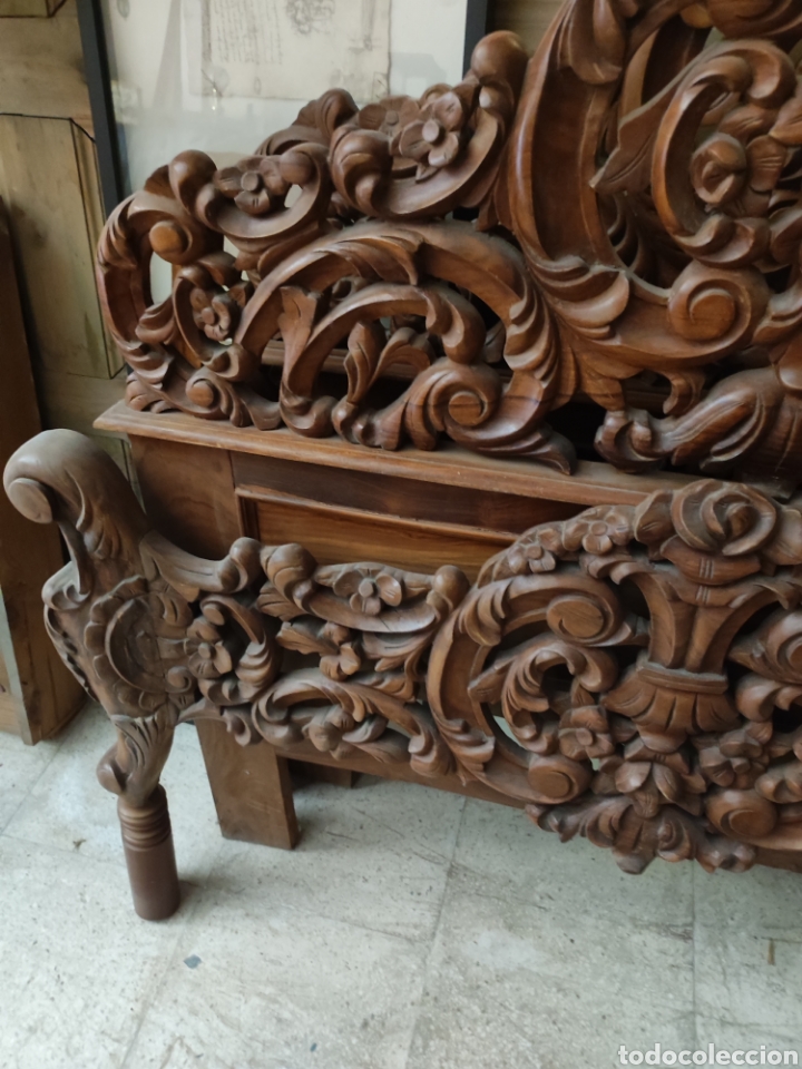 Antig&uuml;edades: Cama tallada - Foto 4