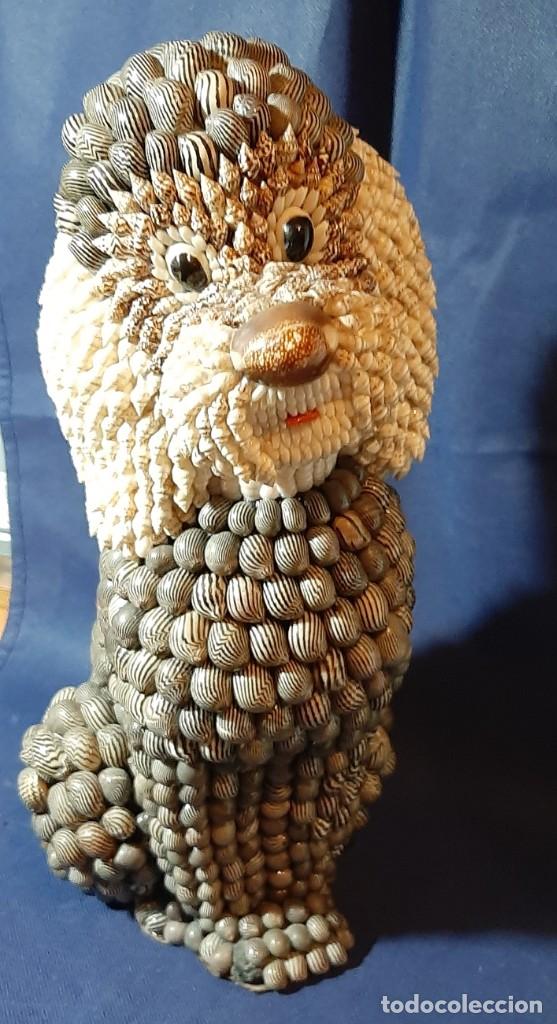 Antig&uuml;edades: Figura perro de conchas y caracolas - Foto 2