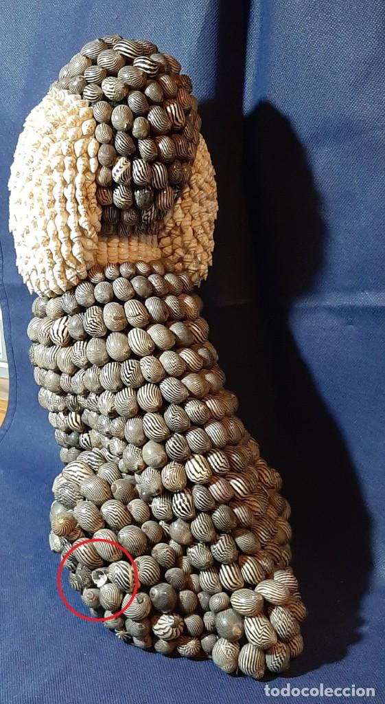 Antig&uuml;edades: Figura perro de conchas y caracolas - Foto 3