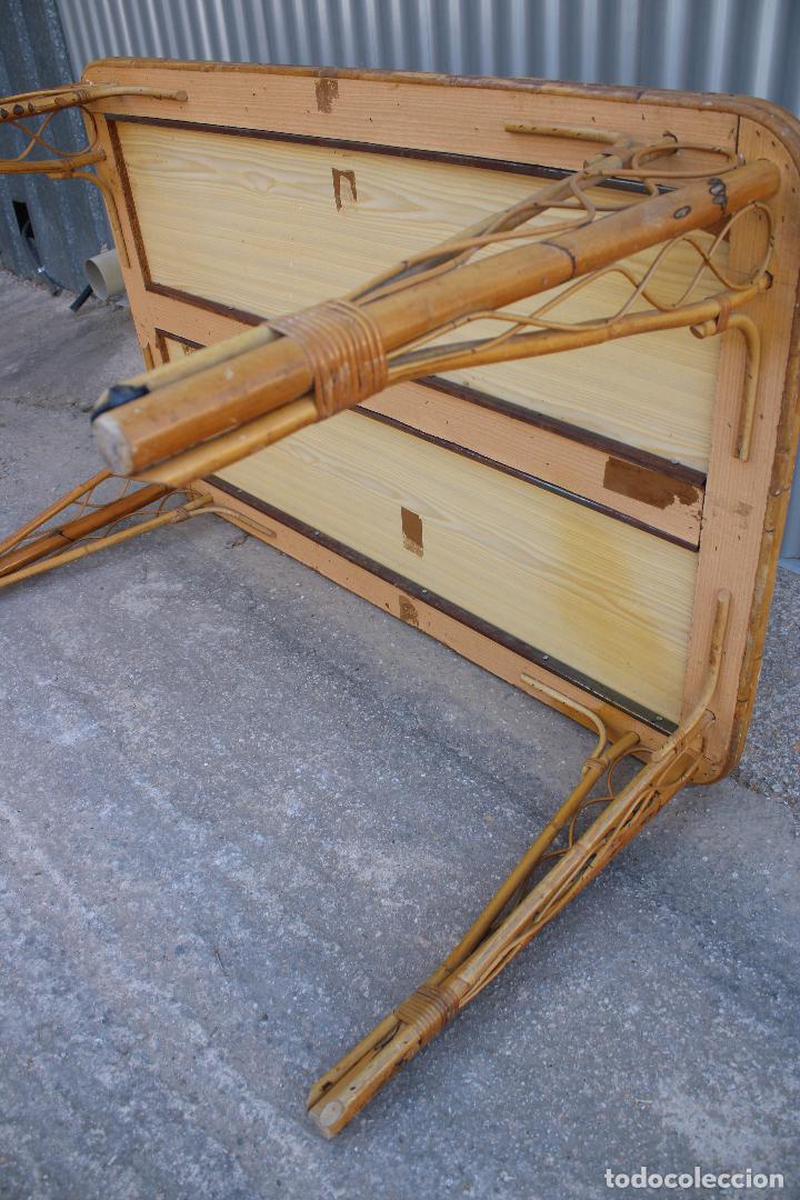 Antig&uuml;edades: MESA RECTANGULAR DE MIMBRE Y CERAMICA MEDITERRANEO - Foto 8