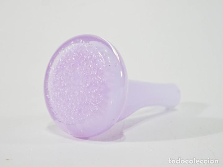 Antig&uuml;edades: FLORERO MINIATURA SOLIFLORE LILA b - Foto 4