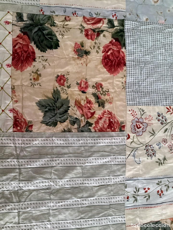 Antig&uuml;edades: Edred&oacute;n de patchwork reversible - Foto 2