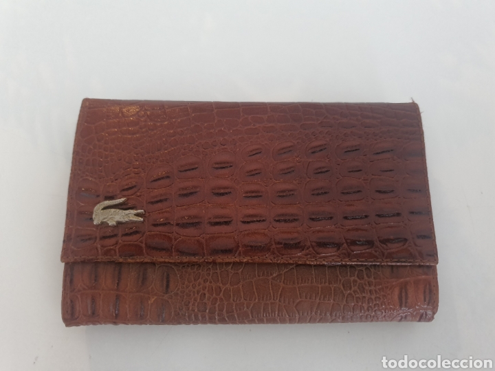 Antig&uuml;edades: cartera original de piel lacoste nueva... - Foto 1