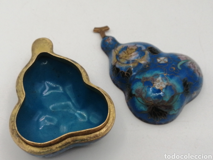 Antig&uuml;edades: Caja bronce y esmalte cloisonne - Foto 5