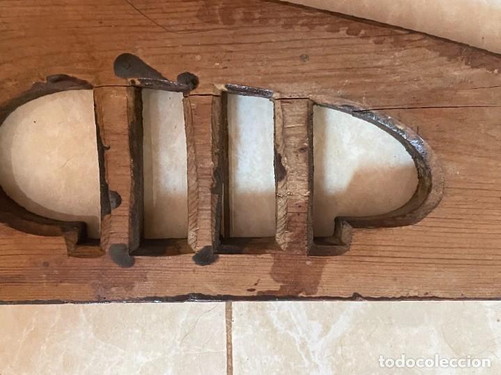 Antig&uuml;edades: Gran copete madera antiguo - Foto 8