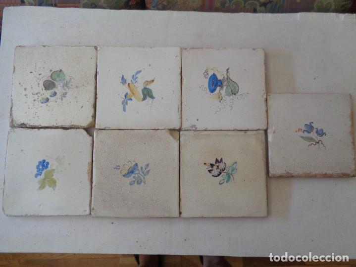 Antig&uuml;edades: PANEL SIETE AZULEJOS.VALENCIA SIGLOXIX - Foto 1