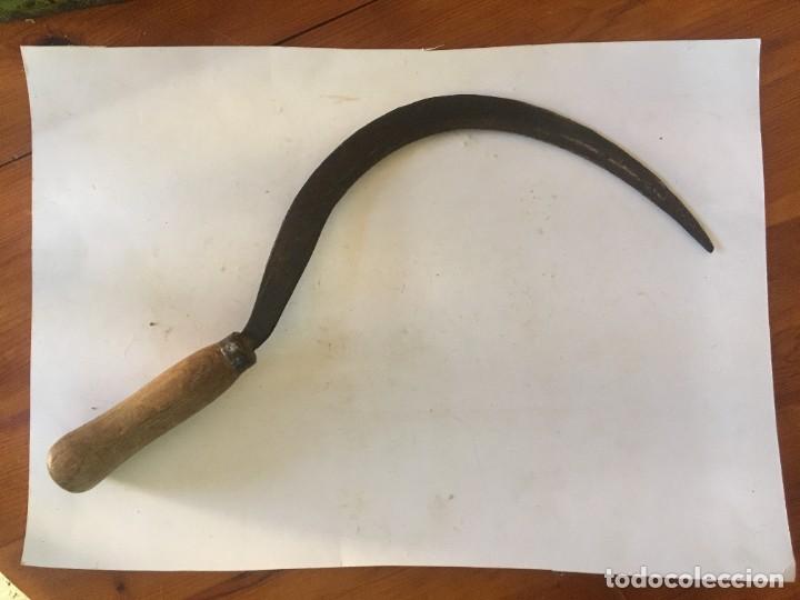 Antig&uuml;edades: hoz - corvilla antigua con su mango original - Foto 1