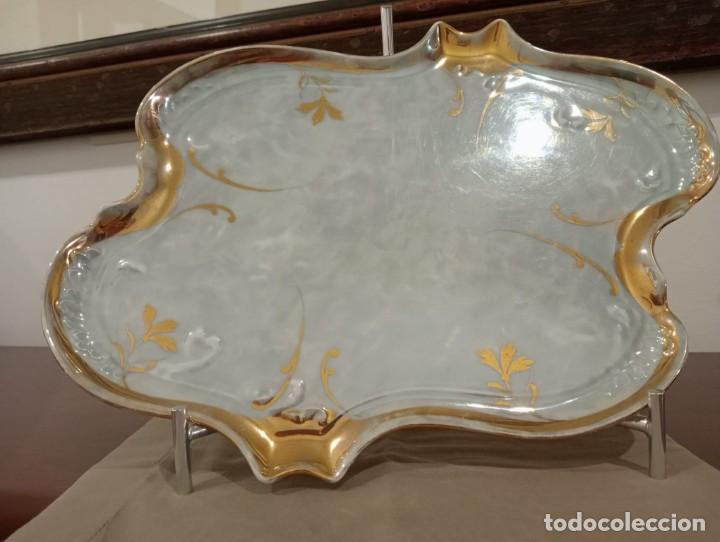 Antig&uuml;edades: BANDEJA DECORACI&Oacute;N LIMOGES FINALES 1800 - Foto 3