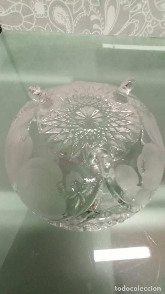 Antig&uuml;edades: CENTRO MESA CRISTAL TALLADO - Foto 6