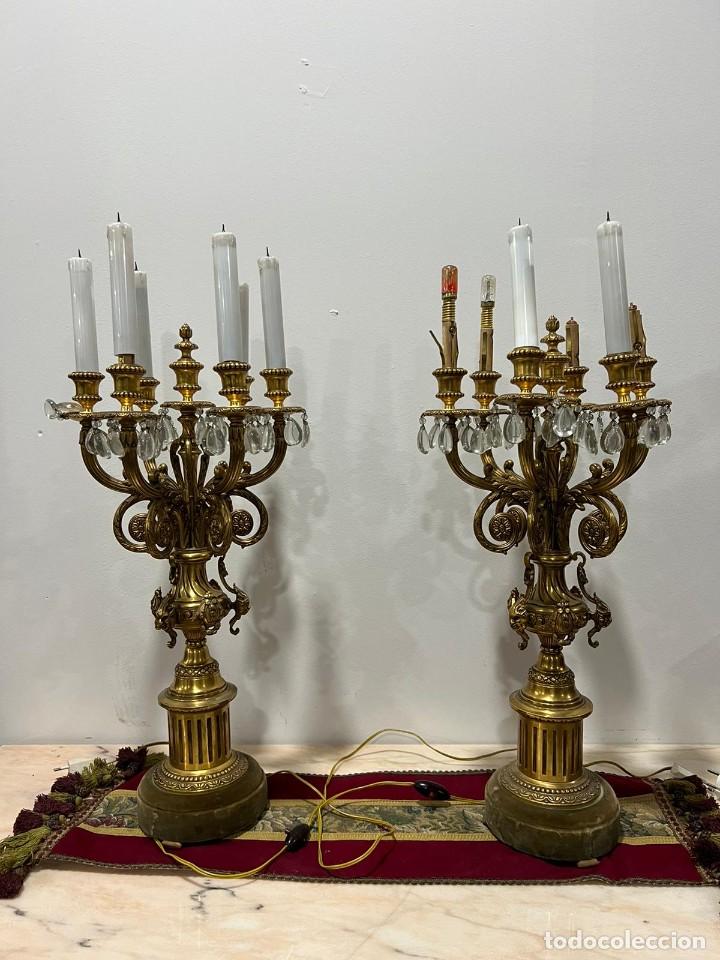 Antig&uuml;edades: Antiguos candelabros de &eacute;poca - Foto 1