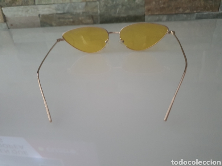 Antig&uuml;edades: Gafas vintage cristal amarillo - Foto 4