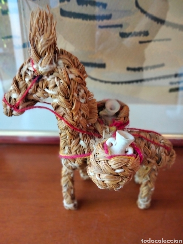 Oggetti Antichi: Antiguo burro ensogado BURRITO DE SOGA DE ESPARTO