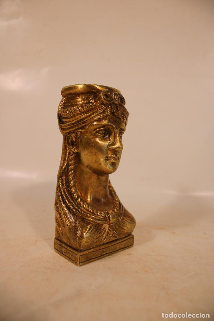 Antiguidades: adorno figura imperio bronce para mueble