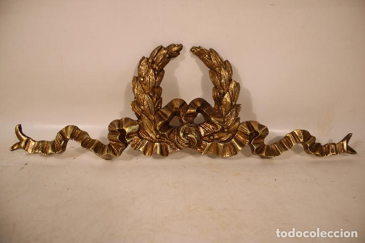 Antiguidades: adorno figura imperio bronce para mueble