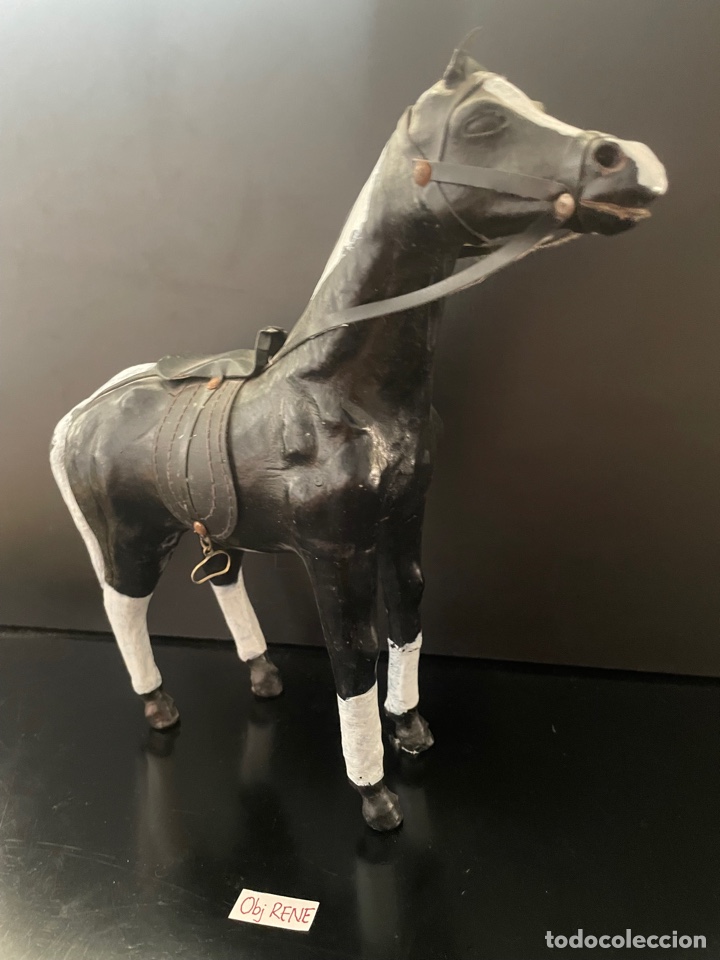Antig&uuml;edades: CABALLO EQUITACION PAPEL MACHE - Foto 2