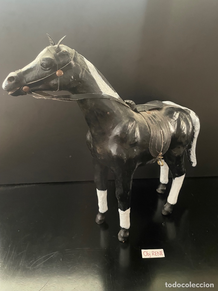 Antig&uuml;edades: CABALLO EQUITACION PAPEL MACHE - Foto 3