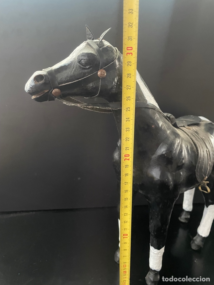 Antig&uuml;edades: CABALLO EQUITACION PAPEL MACHE - Foto 4