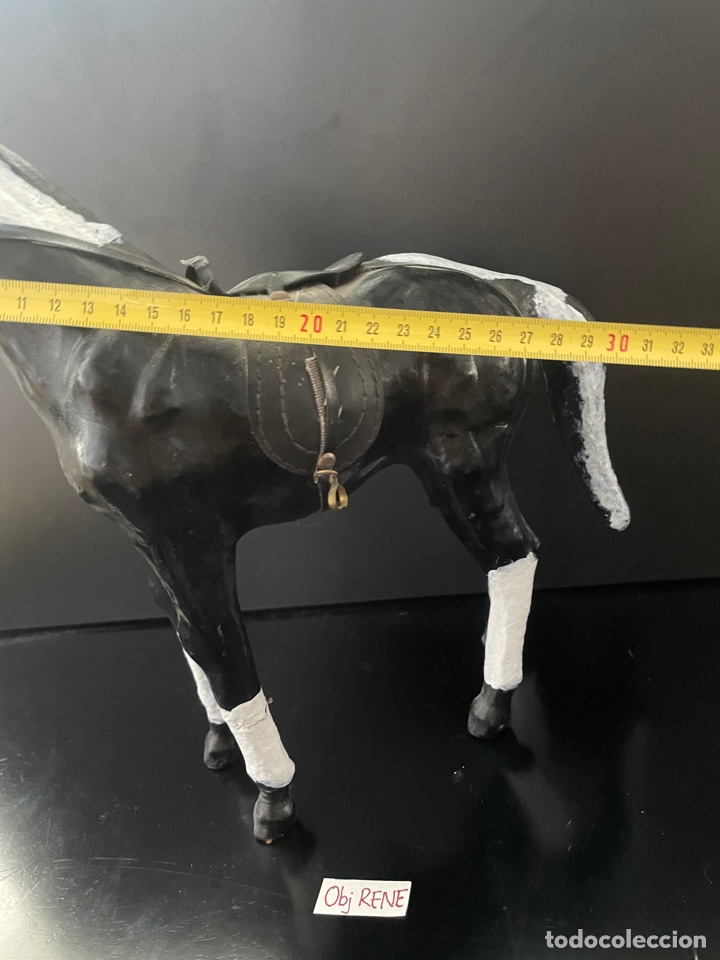 Antig&uuml;edades: CABALLO EQUITACION PAPEL MACHE - Foto 5