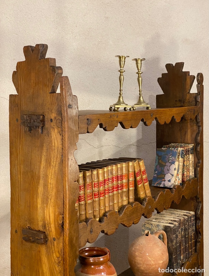 ventana rústica, s.xix, de madera de pino con c - Acheter Meubles  auxiliaires anciens sur todocoleccion