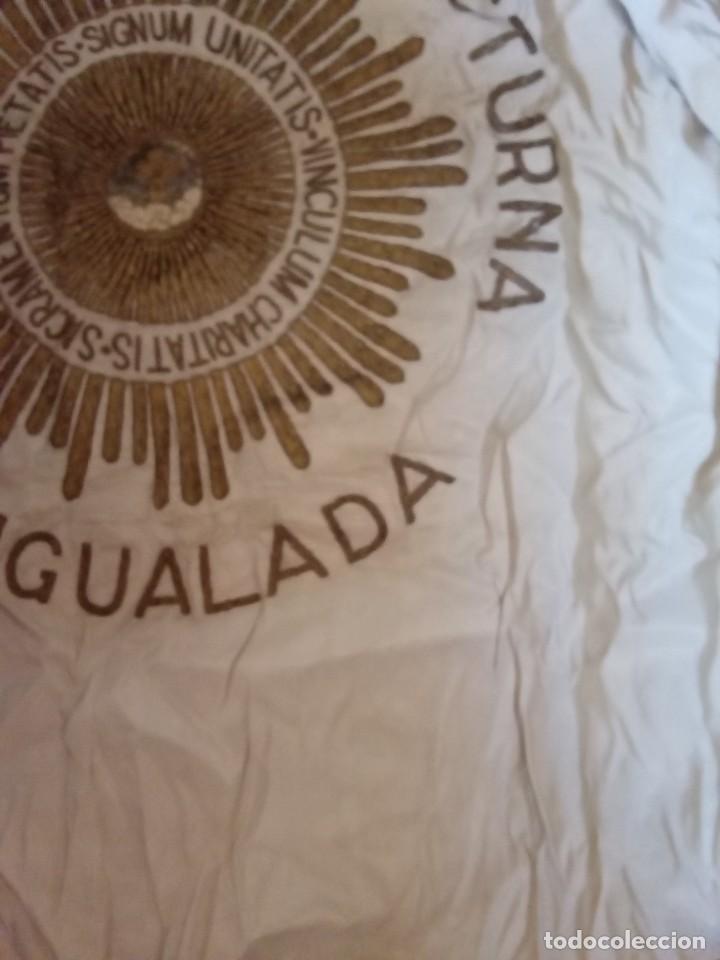 Antig&uuml;edades: Igualada.Standarte de Seda. - Foto 4