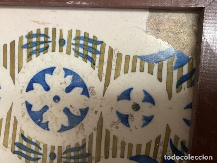 Antig&uuml;edades: Bonito azulejo cenefa antiguo - Foto 2