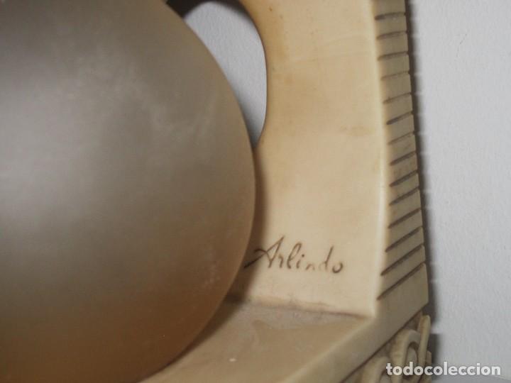 Antig&uuml;edades: ANTIGUA LAMPARA DE MARMOLINA - Foto 10