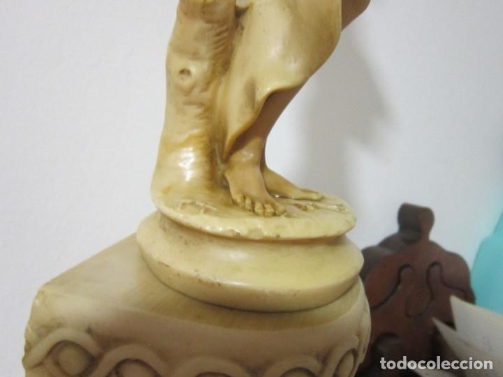 Antig&uuml;edades: ANTIGUA LAMPARA DE MARMOLINA - Foto 11