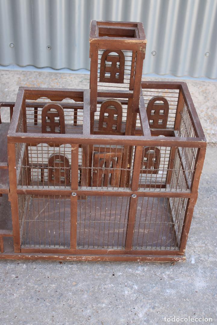 Antig&uuml;edades: jaula de madera casera - Foto 3