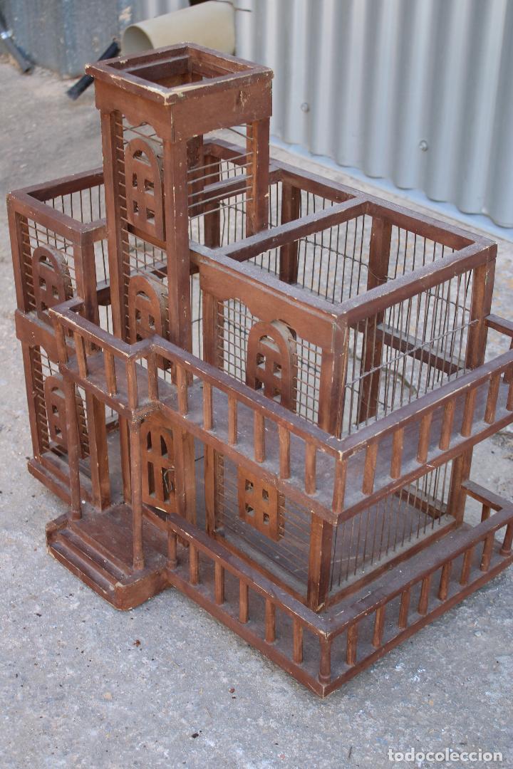 Antig&uuml;edades: jaula de madera casera - Foto 5