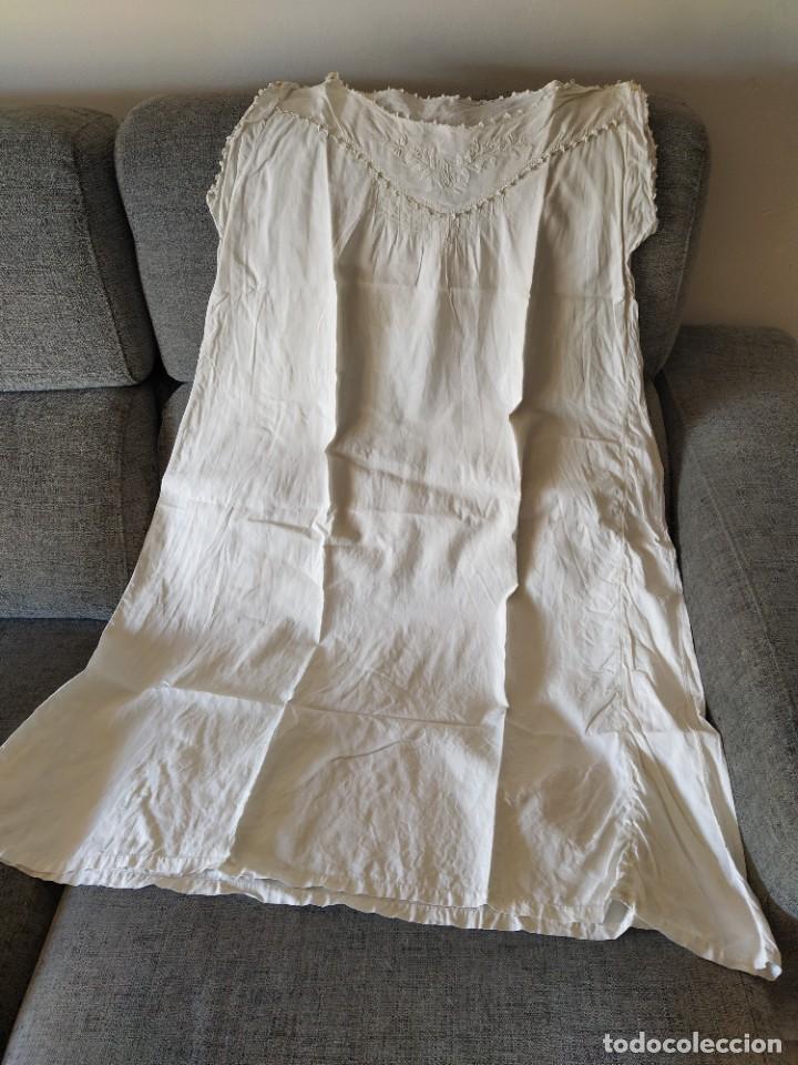 Antig&uuml;edades: Camis&oacute;n algod&oacute;n principios s. XX - Foto 1
